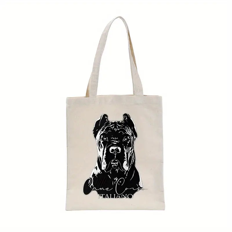 Stylish Cane Corso Canvas Tote Bag