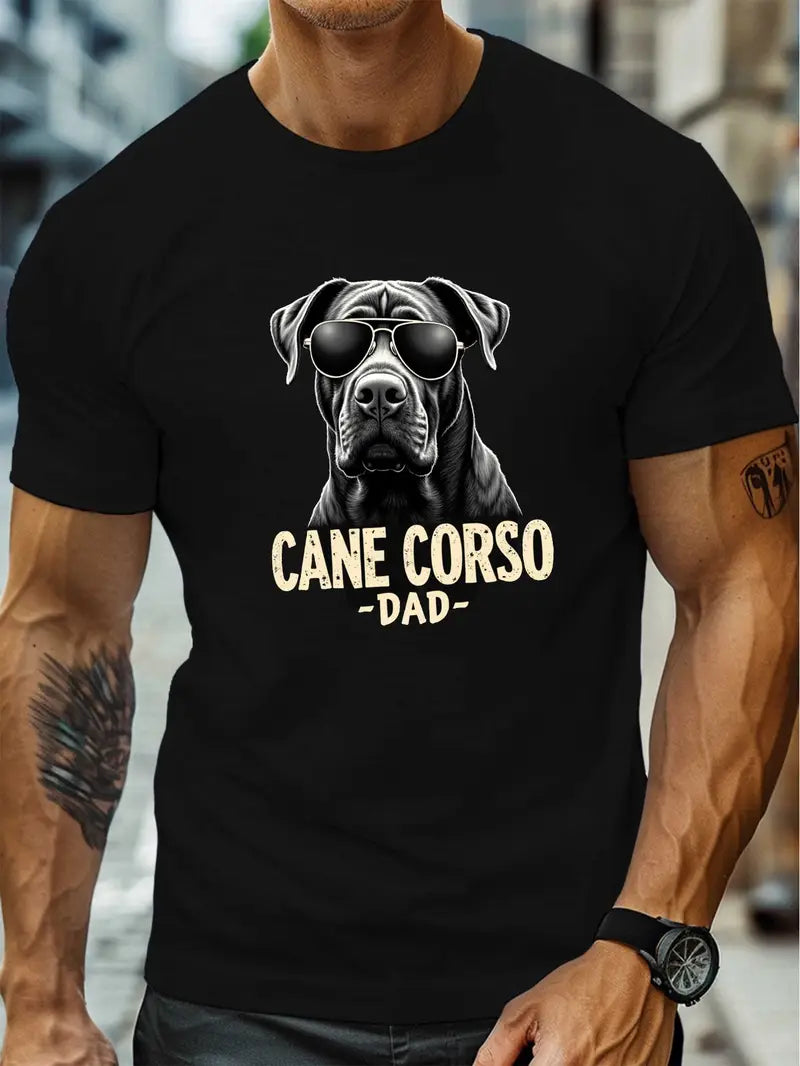 Men'S Cane Corso Dad Graphic Tee