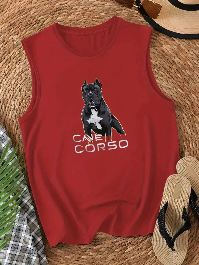 Women's tank top with Cane Corso Dog Graphic Print