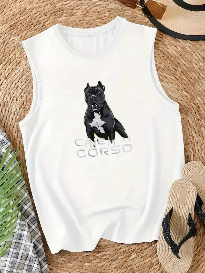Women's tank top with Cane Corso Dog Graphic Print