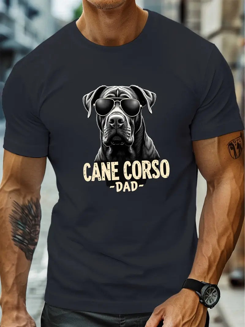 Men'S Cane Corso Dad Graphic Tee