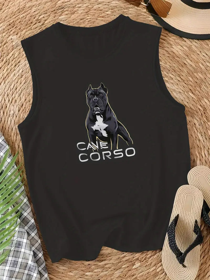 Women's tank top with Cane Corso Dog Graphic Print