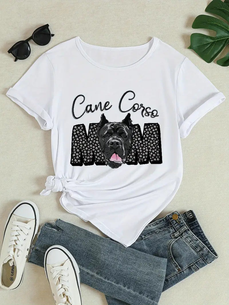 Women's Cane Corso Mom Graphic T-Shirt