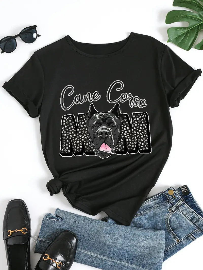 Women's Cane Corso Mom Graphic T-Shirt