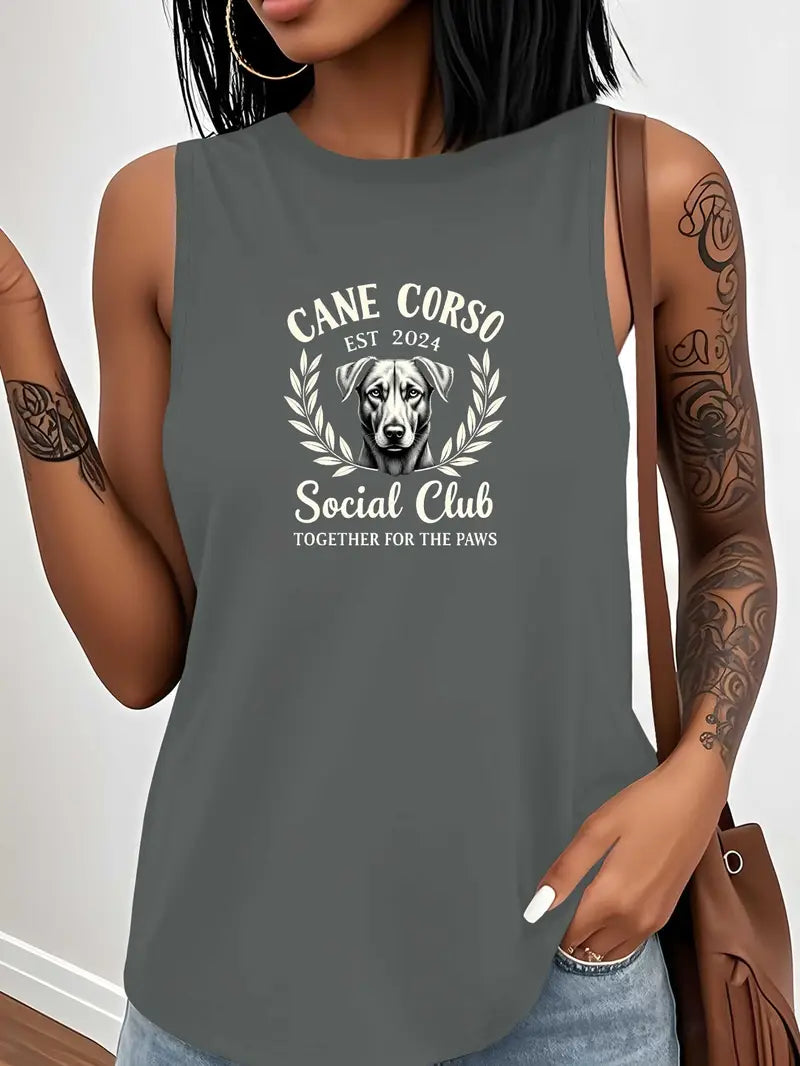 Women's Sleeveless Tank Top - Cane Corso Social Club